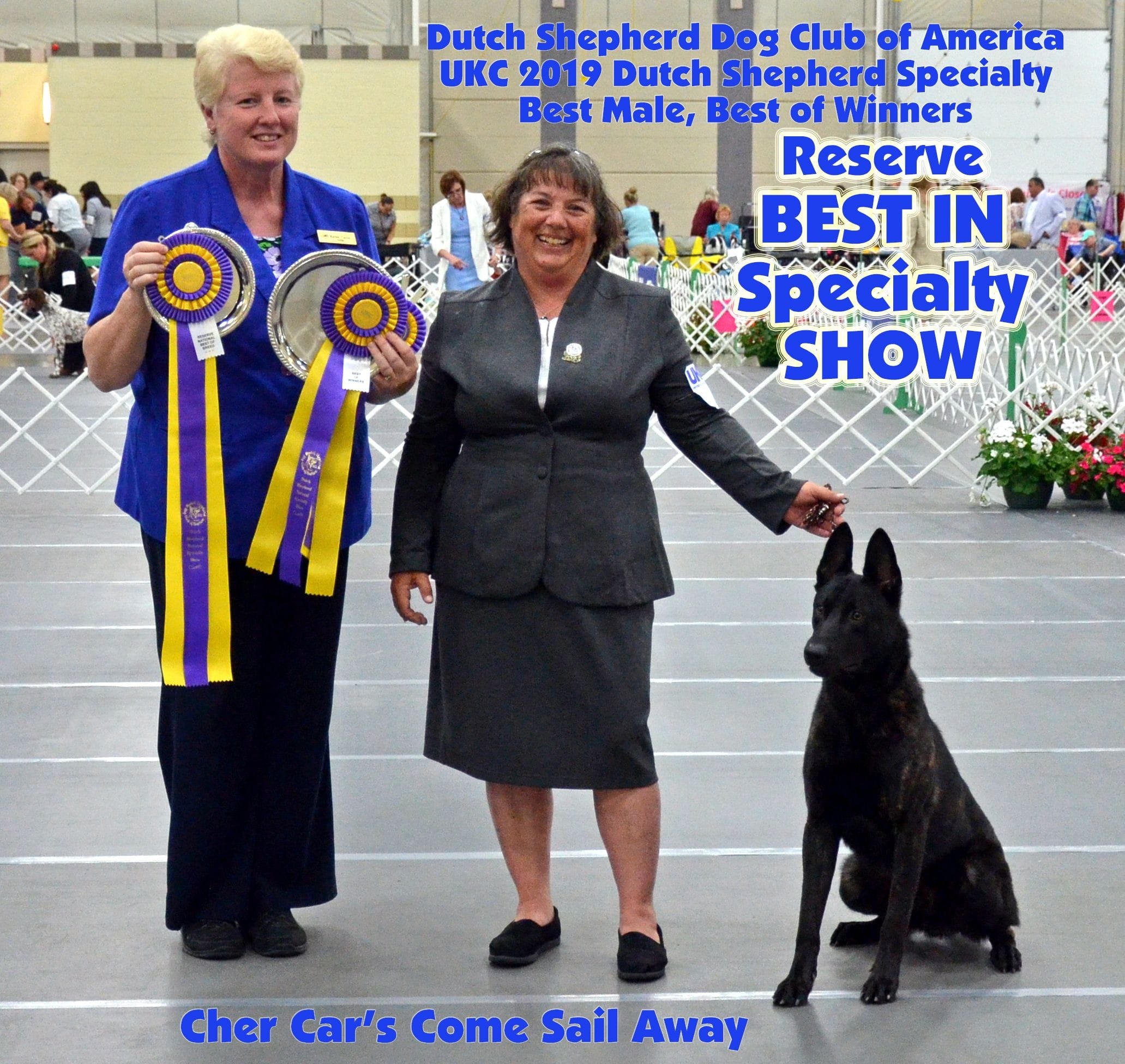 Reserve Best in Show Cher Car's Come Sail Away-Gina Johnston