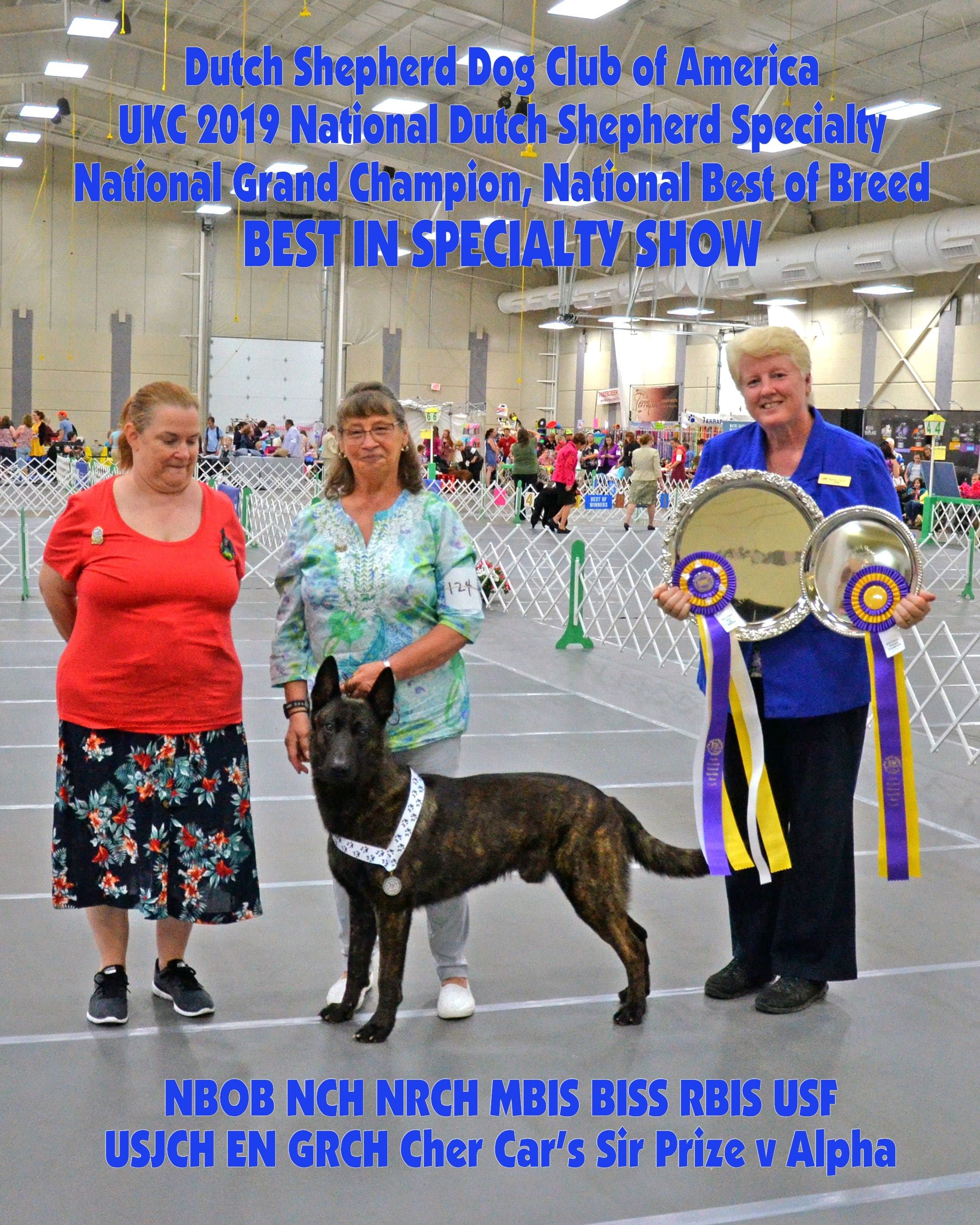 Nat'l GRCH-Nat'l Best of Breed Cher Car's Sir Prize v Alpha-Maude Tank